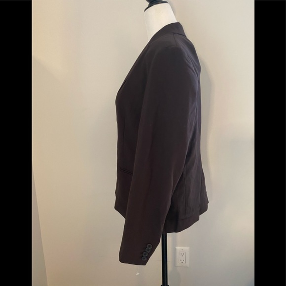 NWT Calvin Klein Brown Blazer Wool Blend Size 8P - Picture 5 of 11